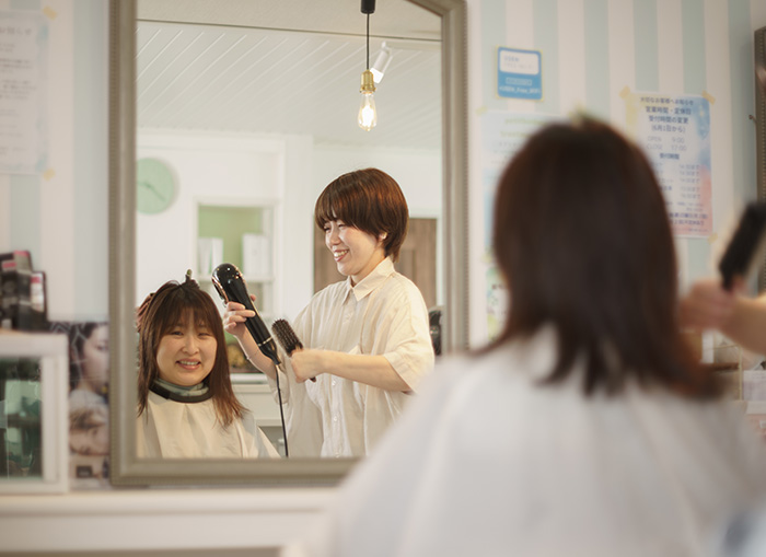 施術開始（カット／カラー／ヘッドスパなど）